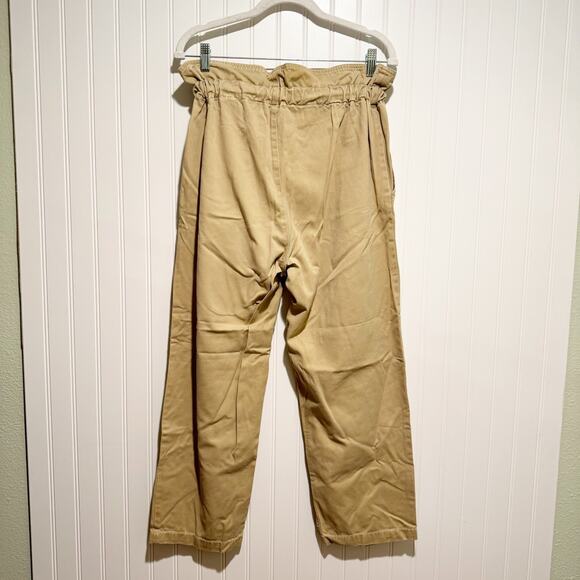 Urban Outfitters Terra High Waisted Paperbag Pants Khaki Size Small - Picture 6 of 7
